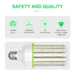 E26 E39 100-277V/277-480V LED Retrofit Lamp 360D LED Corn Bulb UL,cUL,DLC Listed 5years Warranty - Image 4