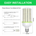 E26 E39 100-277V/277-480V LED Retrofit Lamp 360D LED Corn Bulb UL,cUL,DLC Listed 5years Warranty - Image 3