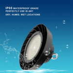 100W 150W 200W 240W 140lm/w 1-10v DIM 6ft power cord Glass Lens Led Ufo High Bay Light SOSEN Driver ETL DLC Listed 5 Year Warranty - Image 4