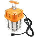 Linkable & Portable ETL LED Temporary Construction Work Light 80W 100W 125W 150W  145LM/W 100-277V with US Plug Plug-n-Play Instant On Job Site Warehouse Garage Lighting - Image 2