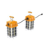 Linkable & Portable ETL LED Temporary Construction Work Light 80W 100W 125W 150W  145LM/W 100-277V with US Plug Plug-n-Play Instant On Job Site Warehouse Garage Lighting - Image 6