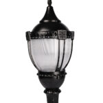 LED Post Top Light, DLC/ETL Listed LED Acorn Post Top Light AC120-277V 3CCT(3000K/4000K/5000K) Daylight Outdoor Lamp Pathway Post Top Pole Light Fixture for Yard, Street, Garden, Driveway