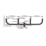 Parking lot light Four 180° Horizontal Tenon Adaptor for LED shoebox light - Image 2