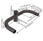 Parking lot light Double 180° Horizontal Tenon Adaptor for LED shoebox light - Image 2